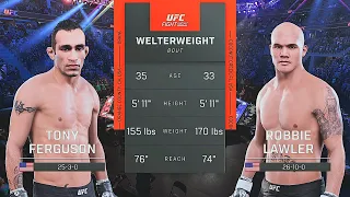 "UFC 238" Tony Ferguson Vs. "UFC 195" Robbie Lawler : EA Sports UFC 5 Simulations : UFC 5 (PS5)