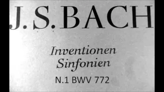 J.S.Bach: Two parts Invention n.1 in C major BWV 772