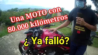 MOTO con 80.000 kilómetros...ANÁLISIS de la honda twister.