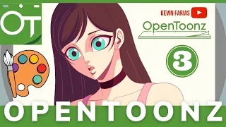 How to PAINT a 2D ANIMATION in OpenToonz # 3 🎨 Kevin Farias