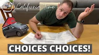 Why We Chose our VW California Options IN FULL! - Choices Choices!