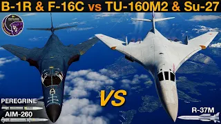 B-1R vs Tu-160M2: Ultimate Missile Truck BVR Battle | DCS