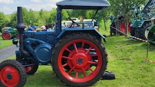 Start eines schönen Lanz Bulldog Baujahr 1952 mit 5 l Hubraum 😉