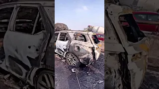 Toyota Fortuner Catch Fire #videos #shortvideo #shorts#cars #viral