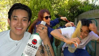 Chugging Alcohol Prank On My Mom!