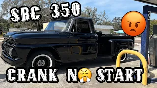 SBC 350 Crank and no start! No Problem!