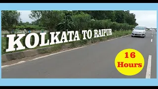 KOLKATA TO RAIPUR, Suggested Route. Road Trip Only in 16 hrs