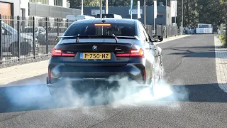 BMW M3 G80 Performance with R44 Exhaust - Accelerations and BURNOUTS!