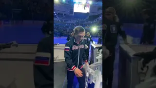 Алина Загитова и Евгения Медведева/ Alina Zagitova and Evgenia Medvedeva - Кубок первого,  Backstage