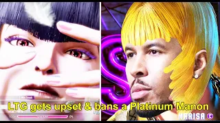 SF6 - LTG Low Tier God (Marisa) gets upset & bans a Platinum Manon | July 14, 2023