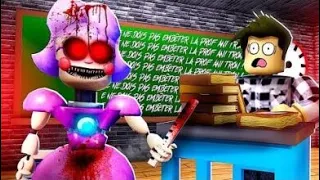 ENFERMÉS PAR LA PIRE PROF de ROBLOX ! (Escape Miss Ani-Tron's Detention!)