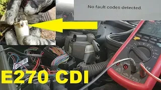Mercedes E270 CDI W211 limp mode. P2130 P2120 P2112 and others. Fault finding and repair.