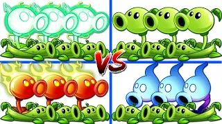 4 Team PEA & Pea Vine Battlez - Who Will Win? - Pvz 2 Plant vs Plant