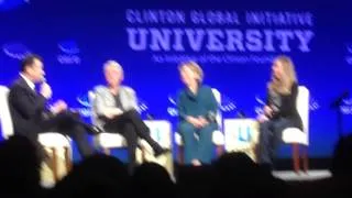 Clinton Global Initiative University 2014 - Jimmy Kimmel talks with Clintons