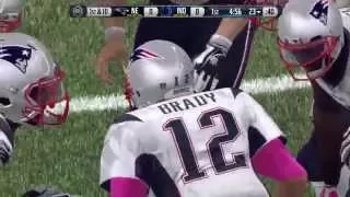 NFL 2015 Week 6 -  Ghost Intercepts Tom Brady - Patriots vs Colts - Madden 16 PS4 - HD