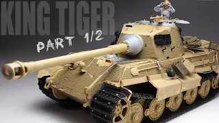 German King Tiger - Tamiya 1/35 - Tank Model - Part 1 [ model building ]