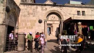 JC_041 - Highlight Films stock footage store: Jerusalem Via Dolorosa Station 3