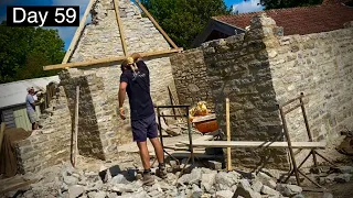 Old Stone Barn Restoration - Day 59