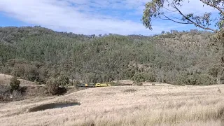 SSR 442s2 4917 442s1 Ballast Train going to Armidale passing thru Danglemah NSW  Great Northern line