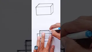 How to Draw a Rectangular Prism in 2 easy ways  -   3D shape Drawing Tutorial #shorts