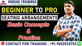 SEATING ARRANGEMENT | Reasoning Ability | Common For all Entrance Exams | Harsha Trainings