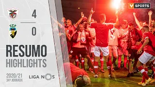 Highlights | Resumo: Santa Clara 4-0 SC Farense (Liga 20/21 #34)