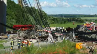 Fatal scaffolding collapse at German bridge construction site