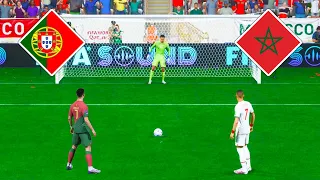 Portugal vs Morocco / Penalty Shootout / Ronaldo vs Ziyech / World Cup Final / FIFA 23 Next Gen 4K