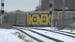 CP autorack train at West Toronto junction.