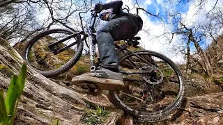 Wie ich meine MTB Touren starte | Mit platten Reifen Trails fahren 😬 Hardtail Specialized Rockhopper