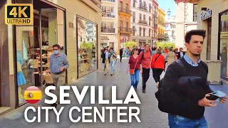 4k Walking Tour of Sevilla City Center, Spain, in April 2022