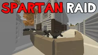 ADMIN SKY BASE, SPARTAN RAID - Unturned Base Raid (Gameplay)