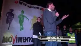 Alessandro Di Battista (M5S) "Tutti a casa" - Roma