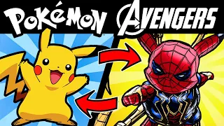 Combining the AVENGERS with Pokémon ?!!! CHARACTER FUSION!