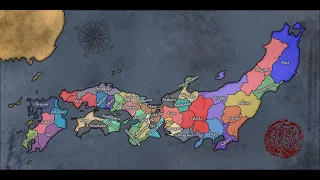 Age Of History II - Forming Japan in Sengoku Timelapse (Legendary and Aggressive AI)