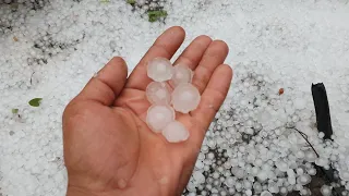 Ураган. Сильный град на Кубани. 06.09.2019 Краснодарский  край Ст Калининская. Ягодная Лаборатория.