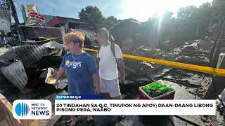 20 tindahan sa Q.C., tinupok ng apoy; daan-daang libong pisong pera, naabo