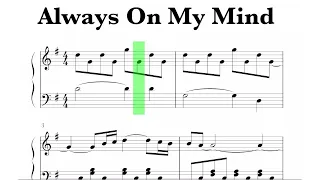 Elvis Presley - Always On My Mind Sheet Music