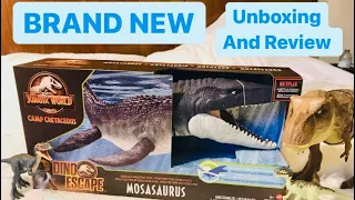 NEW Ocean Protector Mosasaurus 2021 Dino Escape Mattel Jurassic World First Review and Unboxing