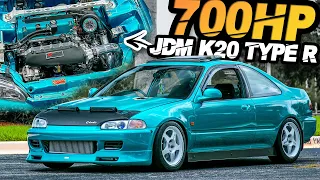 700WHP RHD Civic Turbo K20 TYPE-R (94' Honda EJ1 Coupe Garage Build Breakdown)