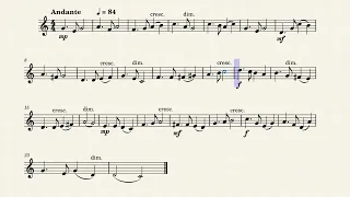 F Horn All District Etude 1 2022 9-10