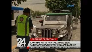 24 Oras: Ilang may-ari ng mga sasakyang iligal na naka-parada, nakipagmatigasan sa MMDA