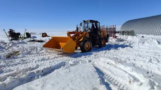 Погрузчик LonKing и МТЗ 892 с ПТС 4, Вывозка и расчистка снега!(Сезон 2023)