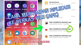 Cara Menyimpan Aplikasi Android ke Bentuk File 'apk' Dengan (ES Penjelajah File)