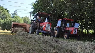 Sianokosy 2022 ❤️ Prasowanie Siana 😎 2x Ursus c360 🤩 Małopolska w Obiektywie 🚜🚜