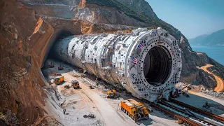 China's secret machine! They drill the mountain in a single day!