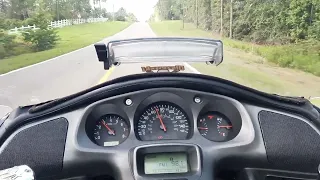 Honda Goldwing GL1800 No Mufflers Cruising Sound Test