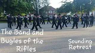 The Band and Bugles of the Rifles Sounding Retreat at Kneller Hall