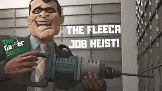 GRAND THEFT AUTO V: HEIST - THE FLEECA JOB - HARD - DRILLING AT FLEECA BANK FOR SAFE DEPOSIT BOX!