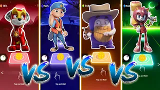 PAW Patrol vs Zootopia vs Oddbods vs Sonic Boom | Tiles Hop Edm Rush #coffindance